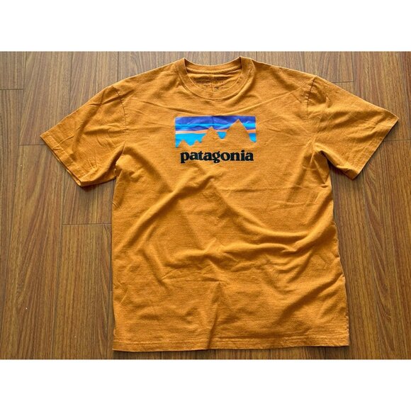 Patagonia Shirt Mens Large Shop Sticker Responsibili-Tee Short Sleeve - Picture 12 of 16